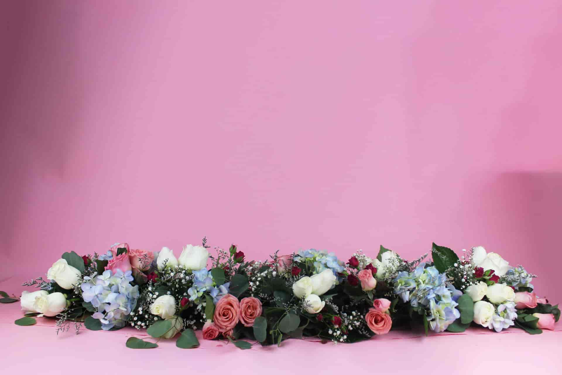 Arreglo floral de guirnalda