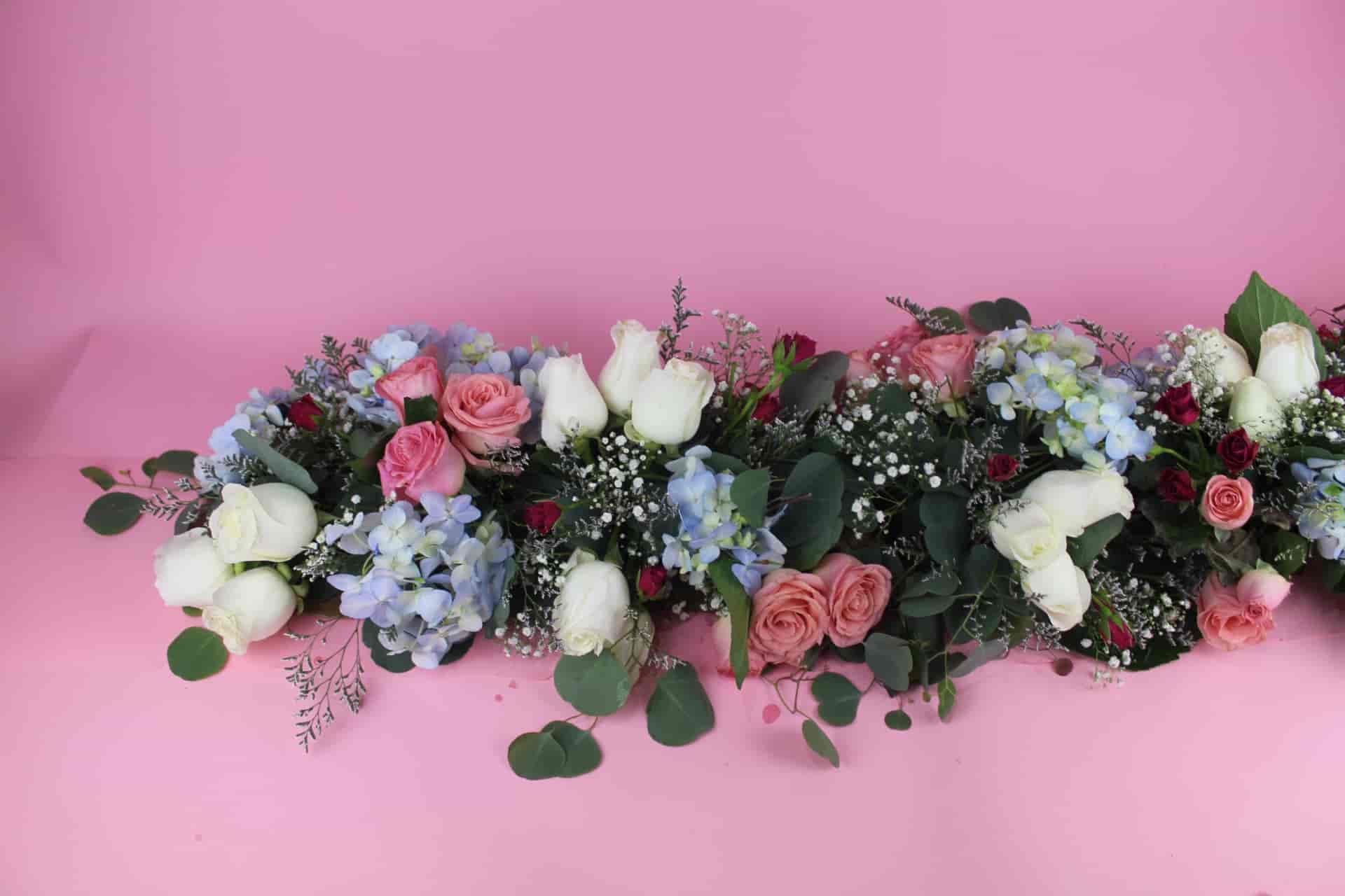 Arreglo floral de guirnalda