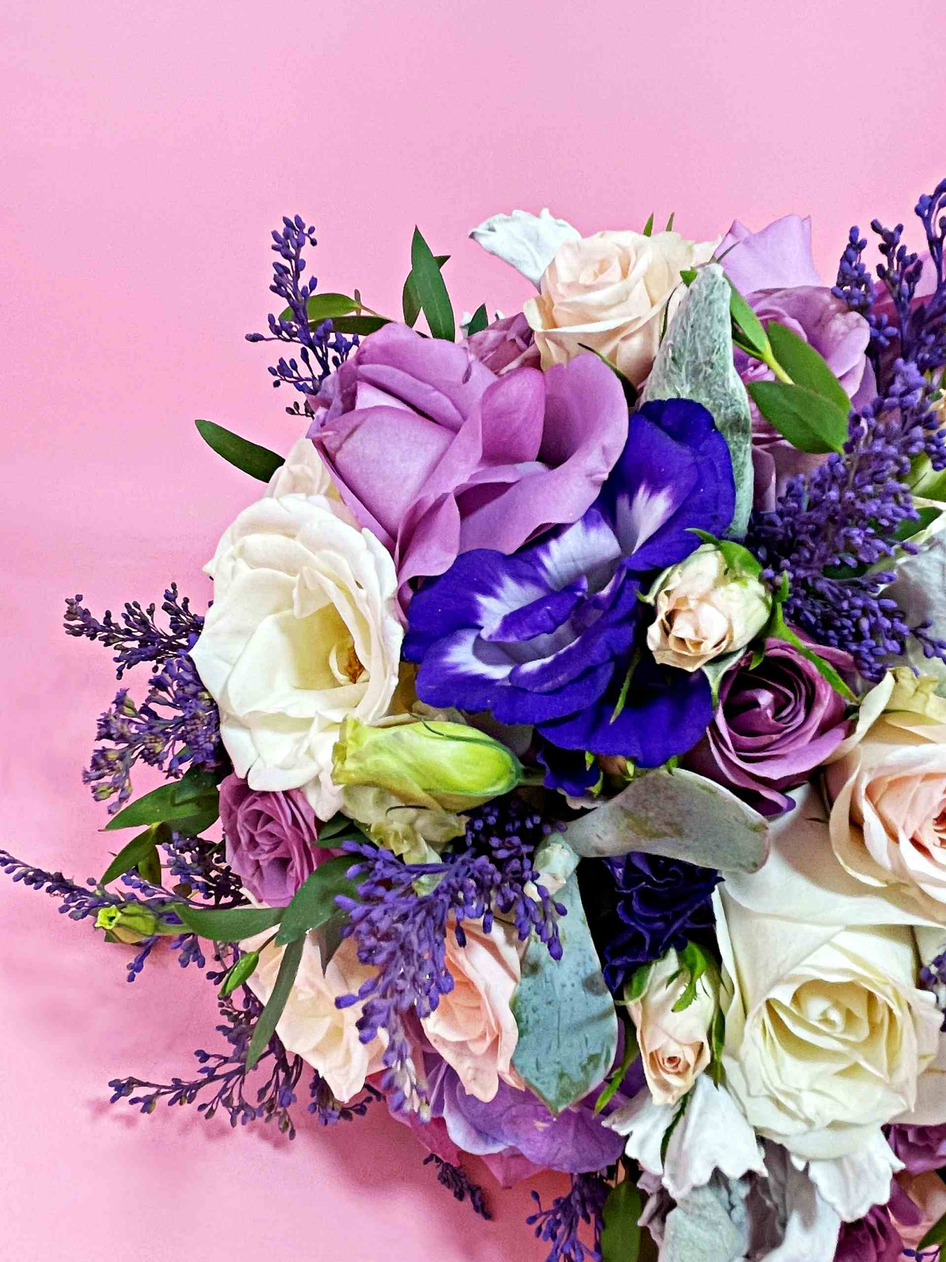 bouquet floral en color lila