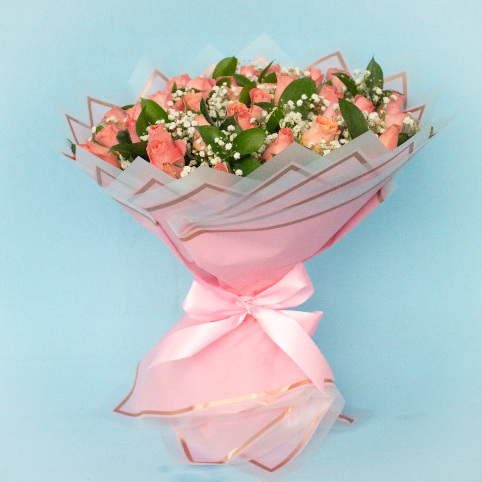 Bouquet de 50 Rosas Rosa