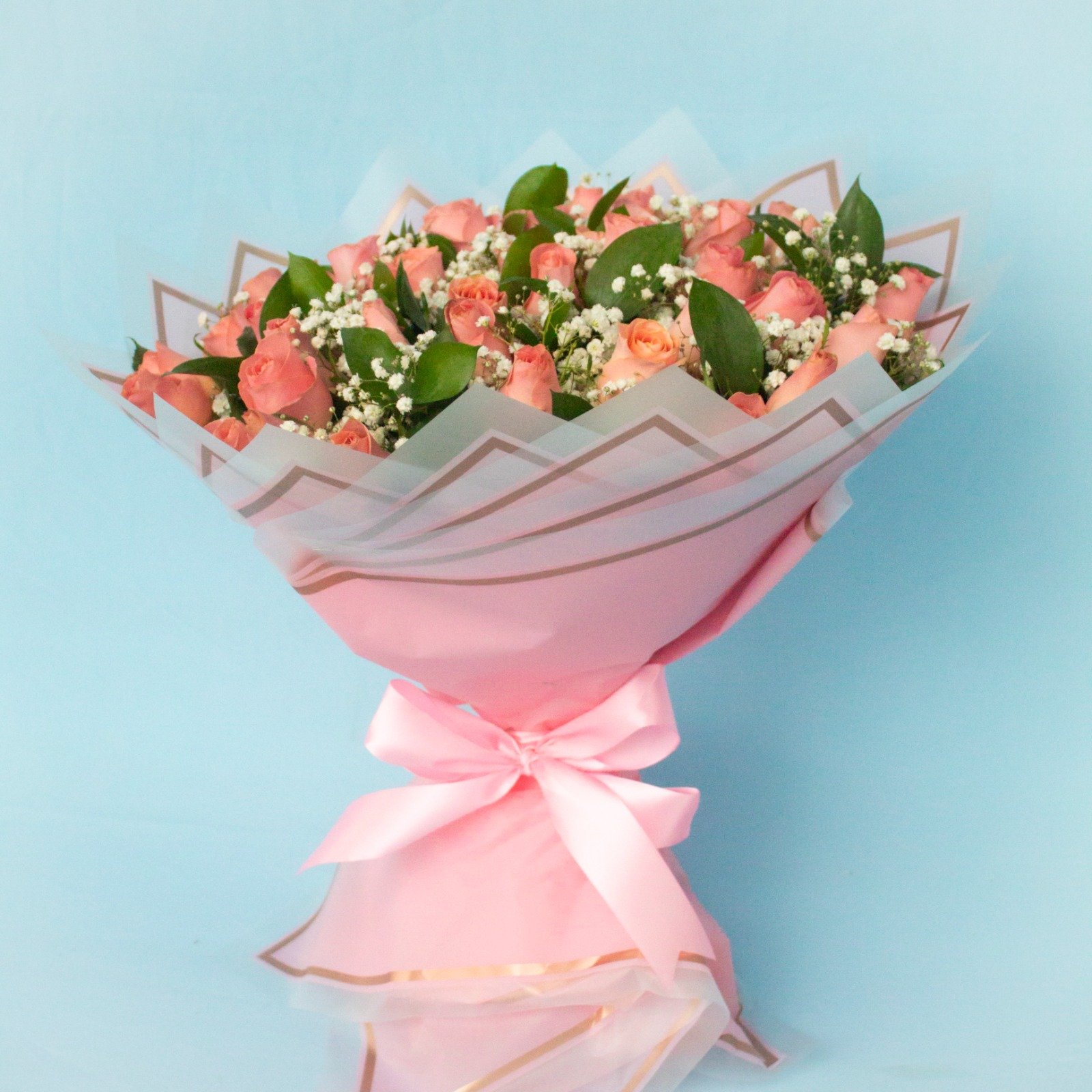 Bouquet de 50 Rosas Rosa