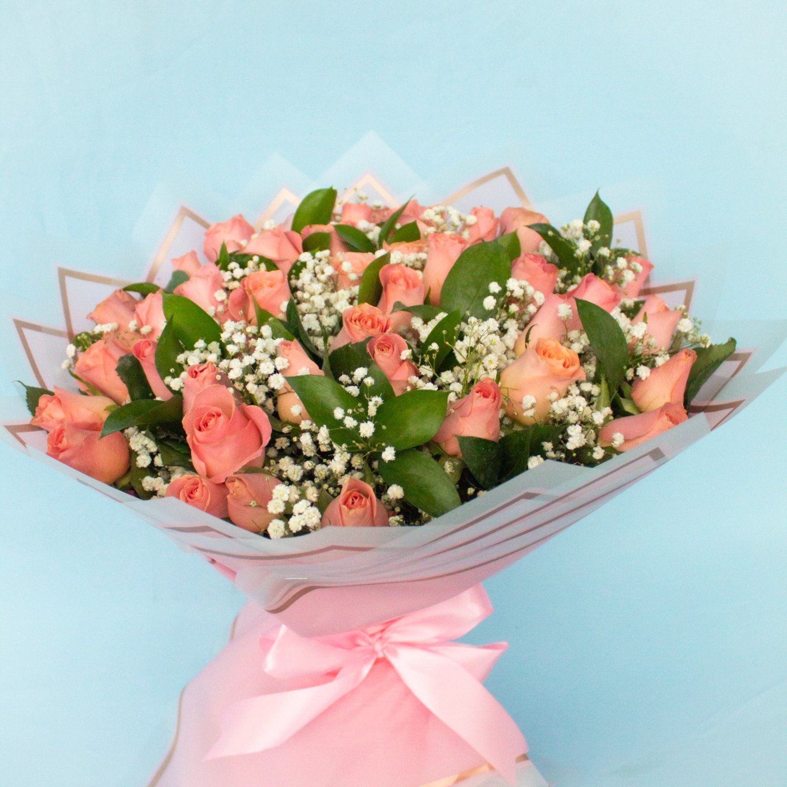 Bouquet de 50 Rosas Rosa