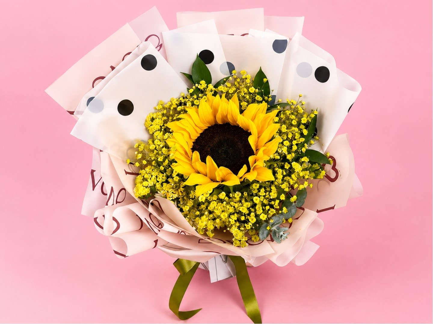 Flores Amarillas Girasol con Baby
