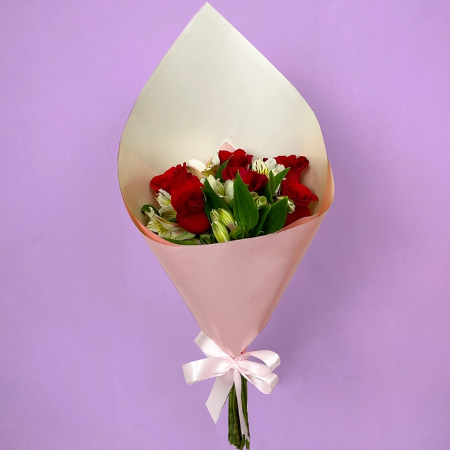 Bouquet 6 Rosas Rojas