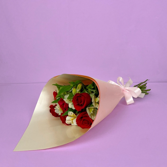 Bouquet 6 Rosas Rojas