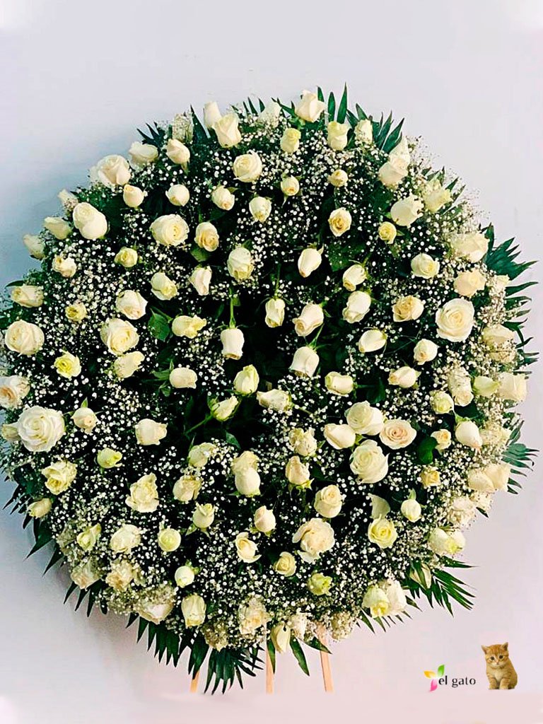 Corona Fúnebre 125 Rosas