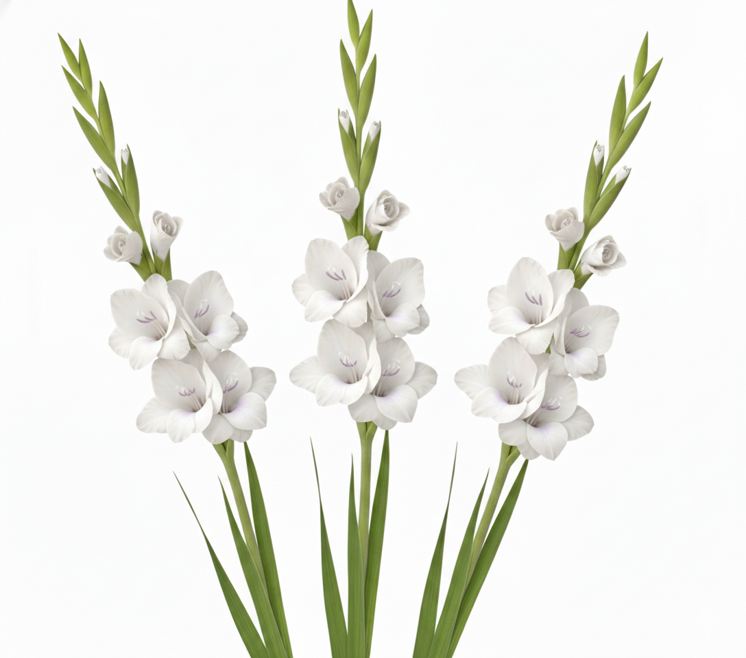 Gladiola blanca