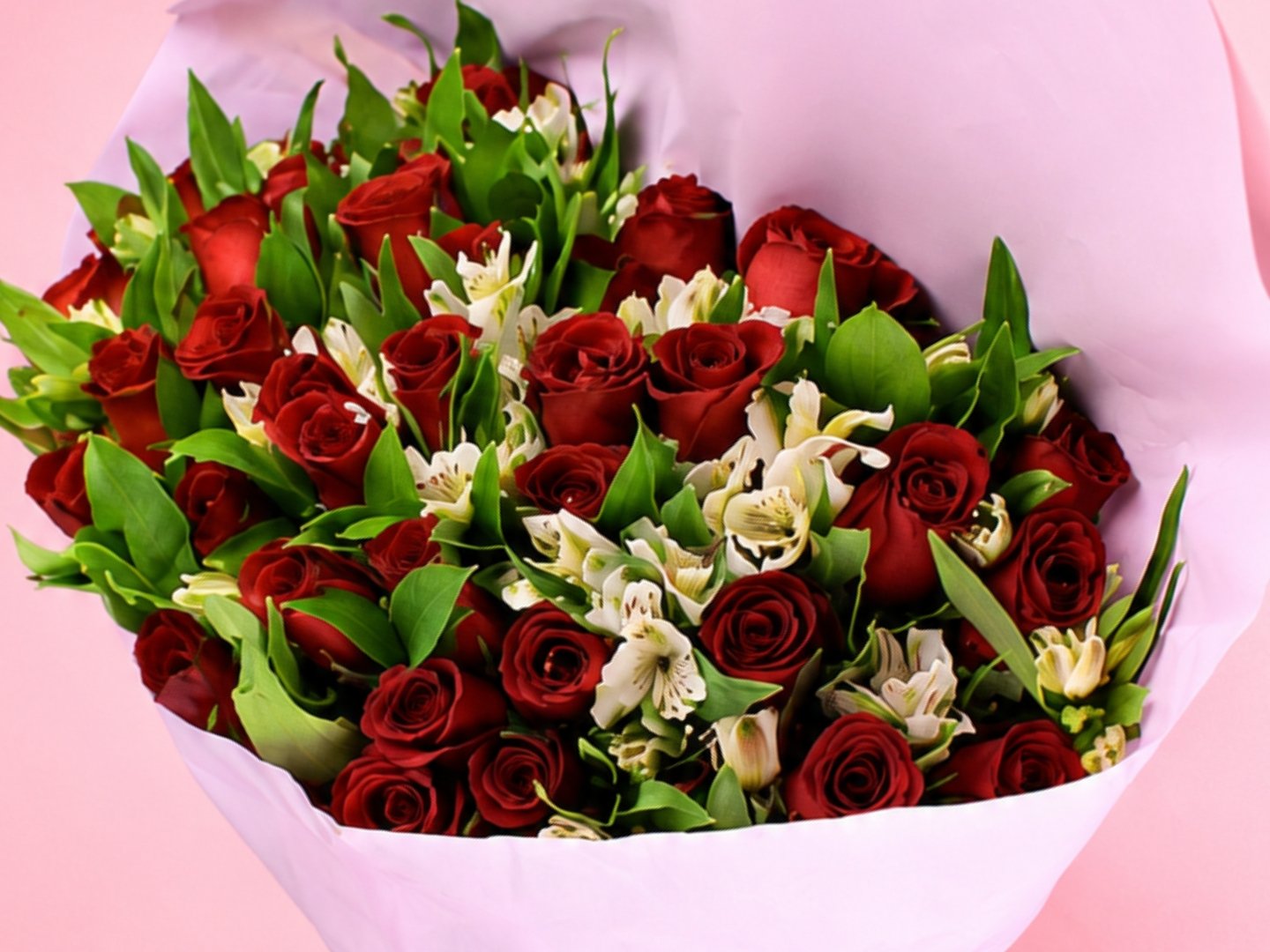 Bouquet 48 Rosas Rojas